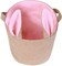 Easter Bunny Ear Bag & Basket, Dual Layer Canvas Bag for Easter Egg Hunt Basket